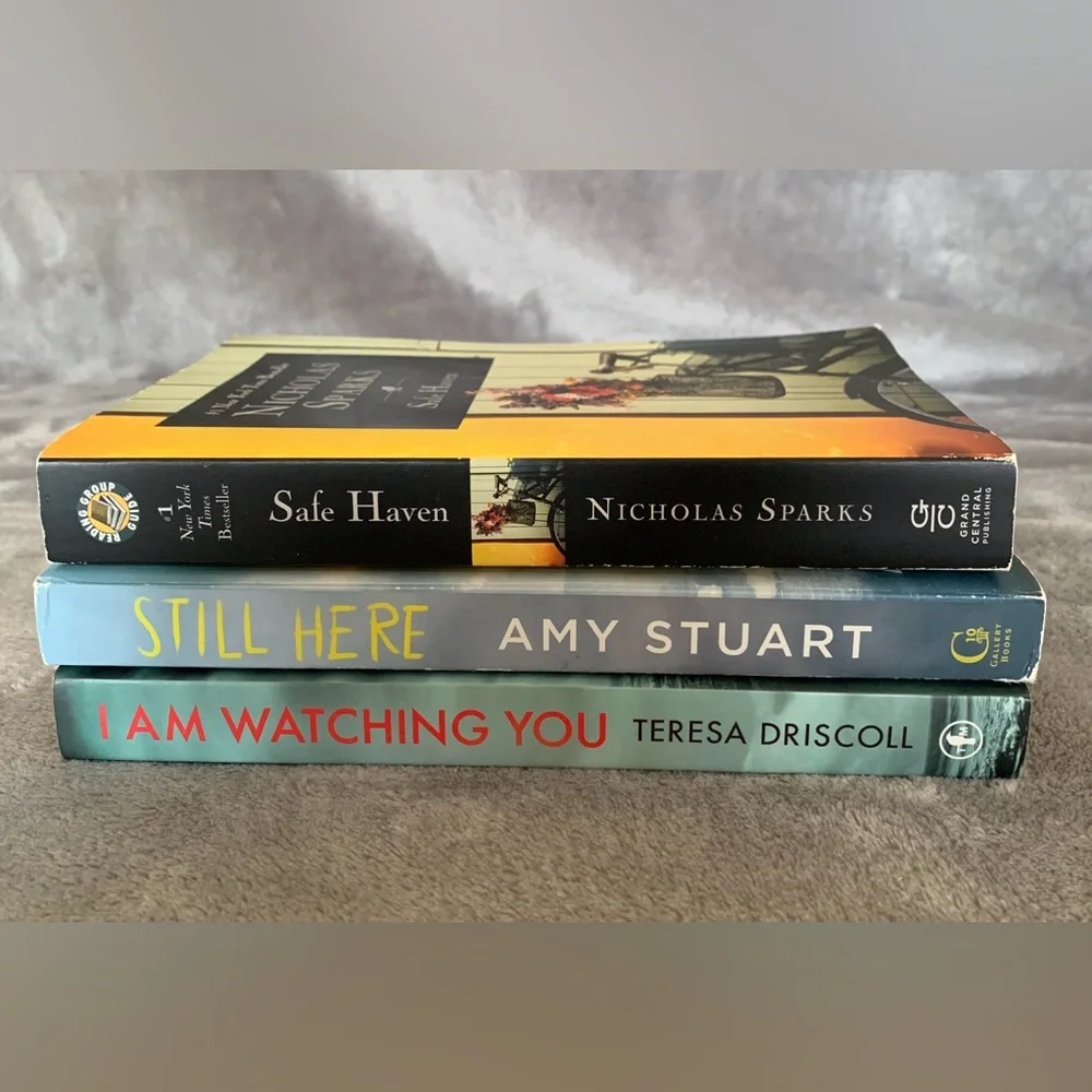 Set of 3 books by great authors Nicholas Sparks, Amy Stuart and Teresa Driscoll